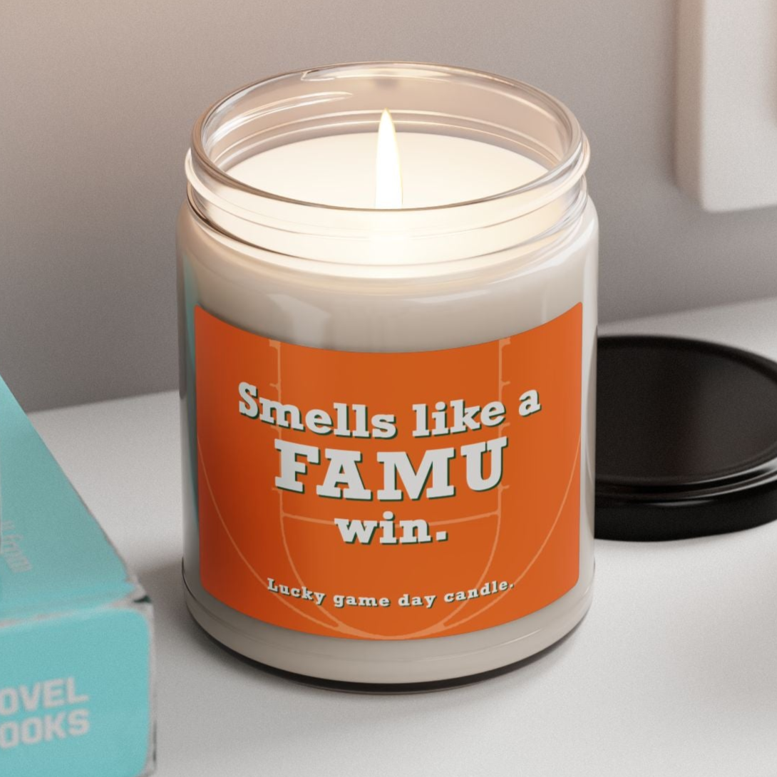 Florida A&M Basketball - "Smells like a FAMU win" scented candle (9 oz)