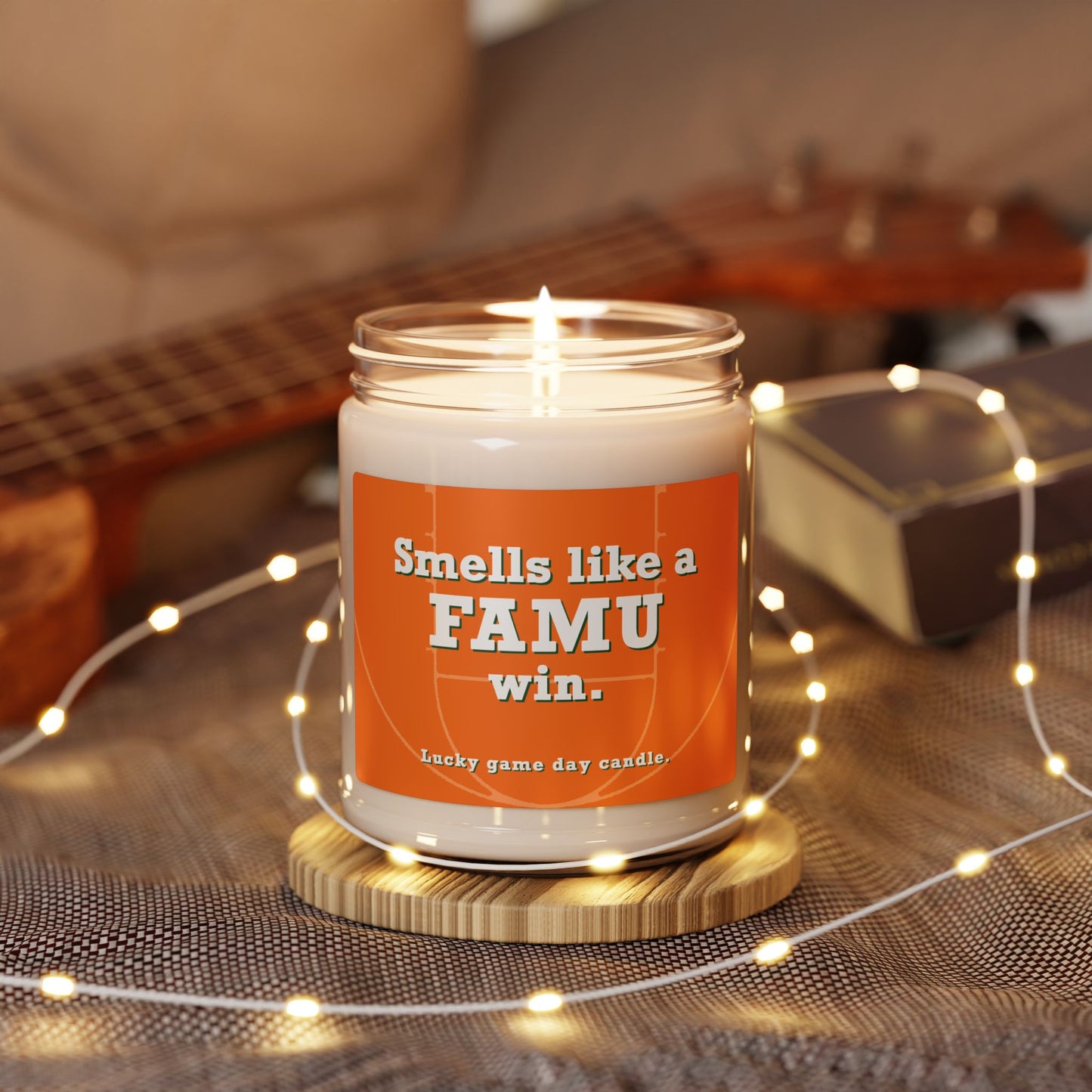 Florida A&M Basketball - "Smells like a FAMU win" scented candle (9 oz)