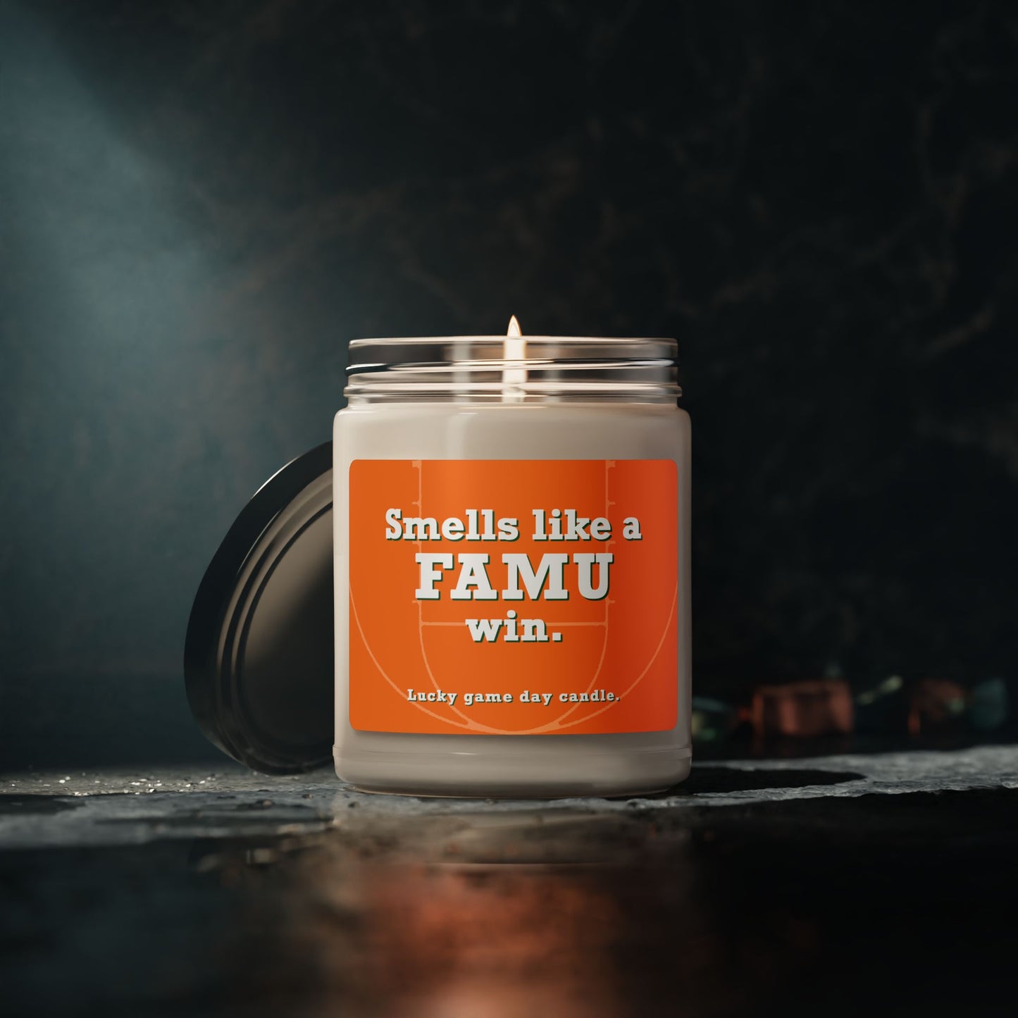 Florida A&M Basketball - "Smells like a FAMU win" scented candle (9 oz)