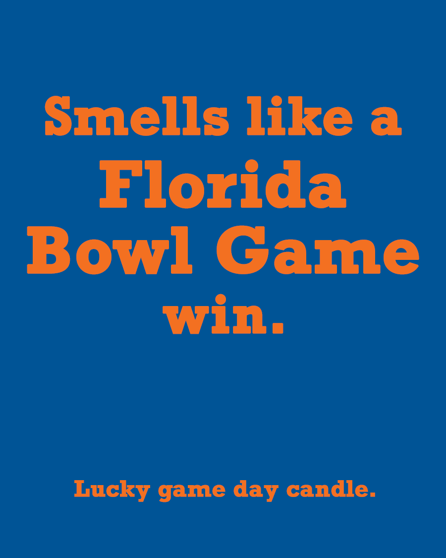 Florida Bowl Game - "Smells like a Florida Bowl Game win" scented candle (13.75 oz)