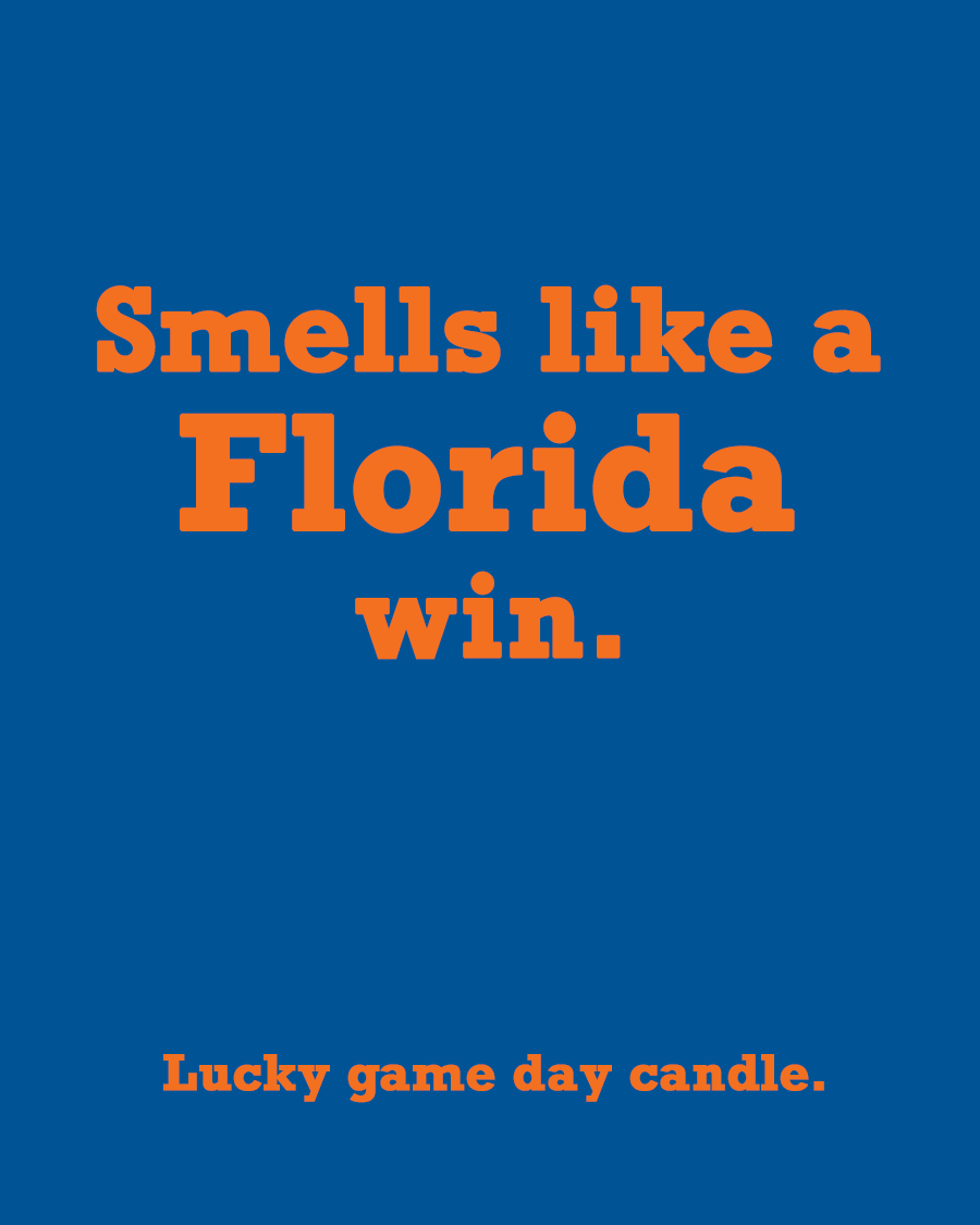 Florida - "Smells like a Florida win" scented candle (13.75 oz)