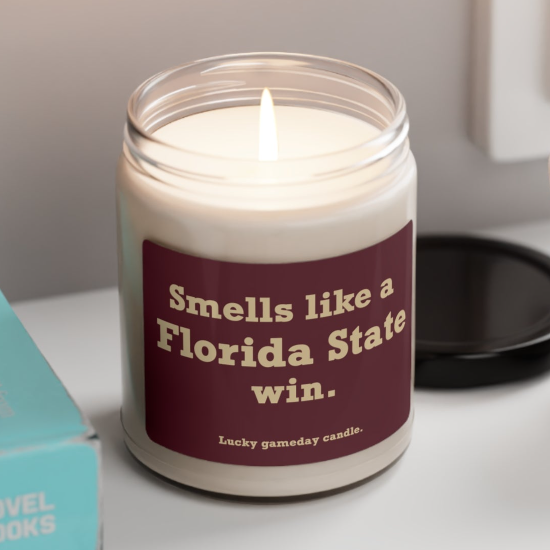 Florida State - "Smells like a Florida State win" scented candle (9 oz)