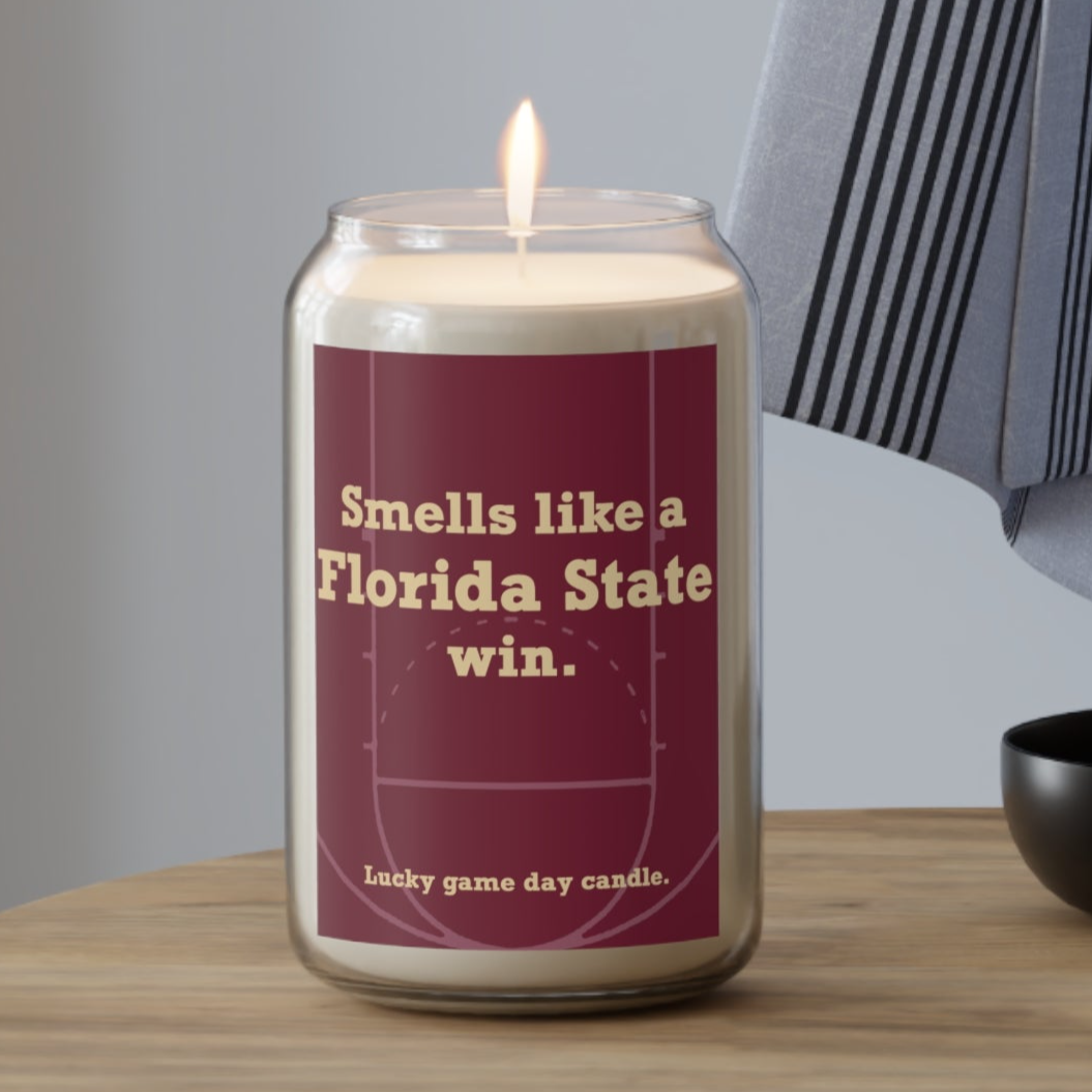 Florida State Basketball - "Smells like a Florida State win" scented candle (13.75 oz)