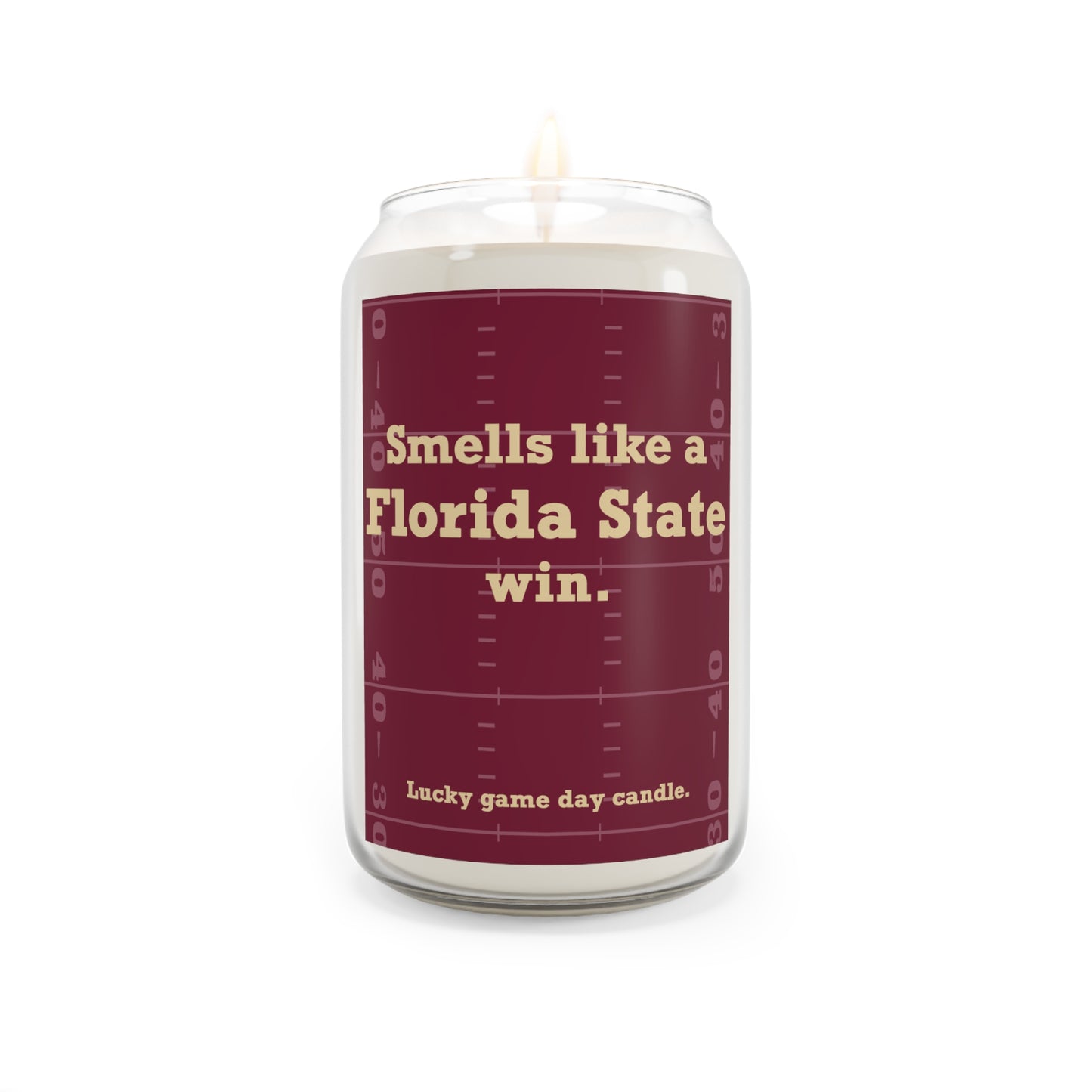 Florida State Football - "Smells like a Florida State win" scented candle (13.75 oz)