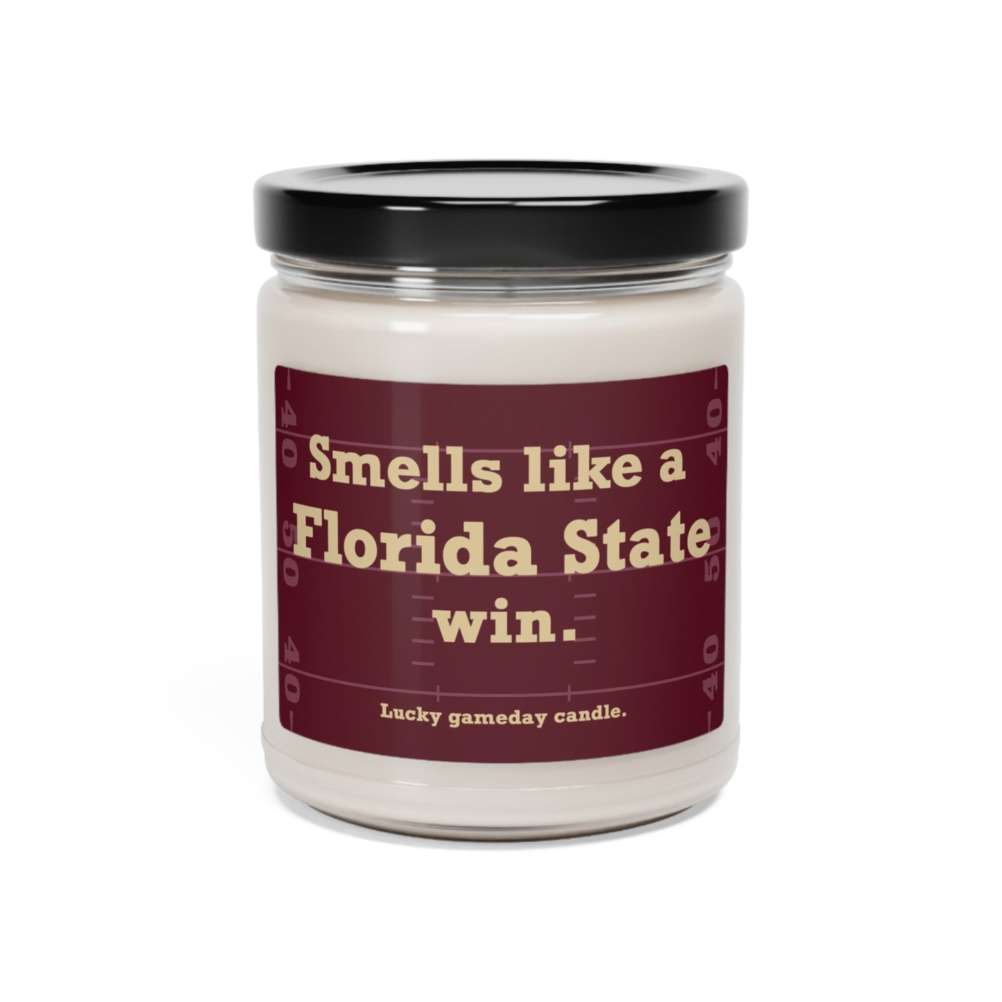 Florida State Football - "Smells like a Florida State win" scented candle (9 oz)