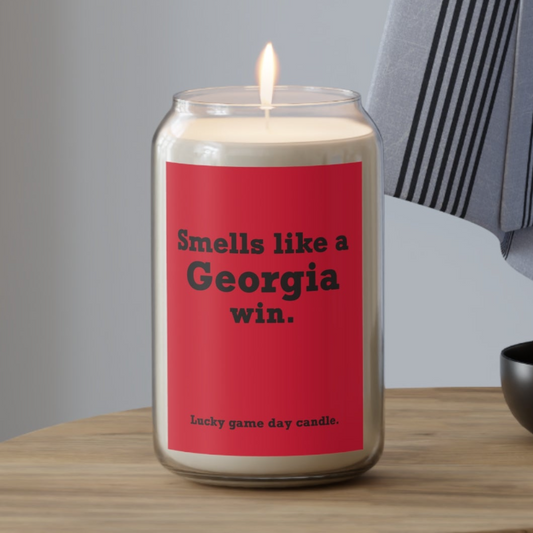 Georgia - "Smells like a Georgia win" scented candle (13.75 oz)