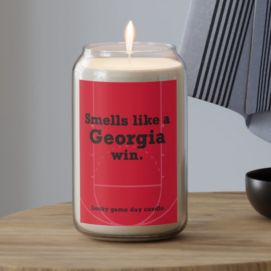 Georgia Basketball - "Smells like a Georgia win" scented candle (13.75 oz)