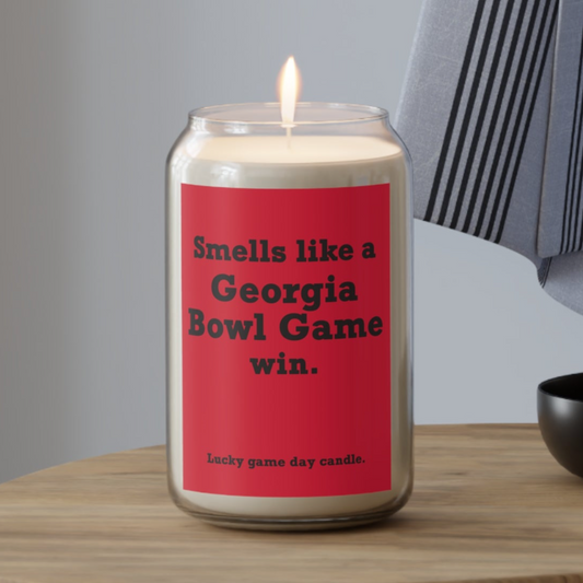 Georgia Bowl Game - "Smells like a Georgia Bowl Game win" scented candle (13.75 oz)