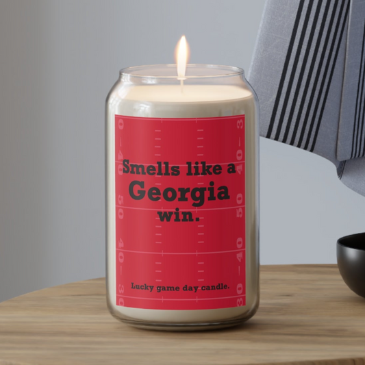 Georgia Football - "Smells like a Georgia win" scented candle (13.75 oz)