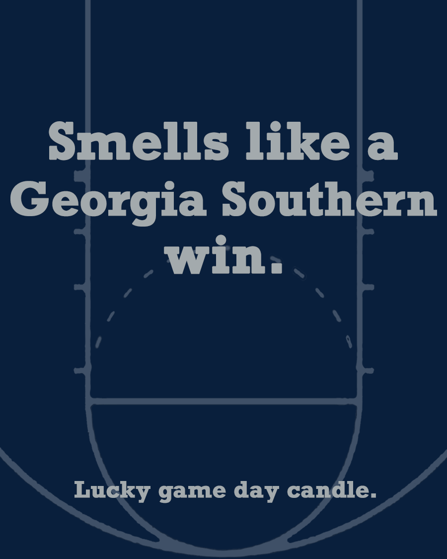 Georgia Southern Basketball - "Smells like a Georgia Southern win" scented candle (13.75 oz)