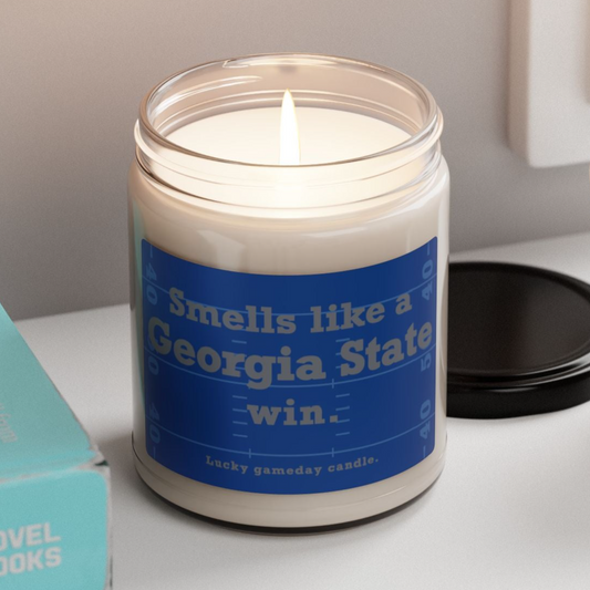 Georgia State Football - "Smells like a Georgia State win" scented candle (9 oz)