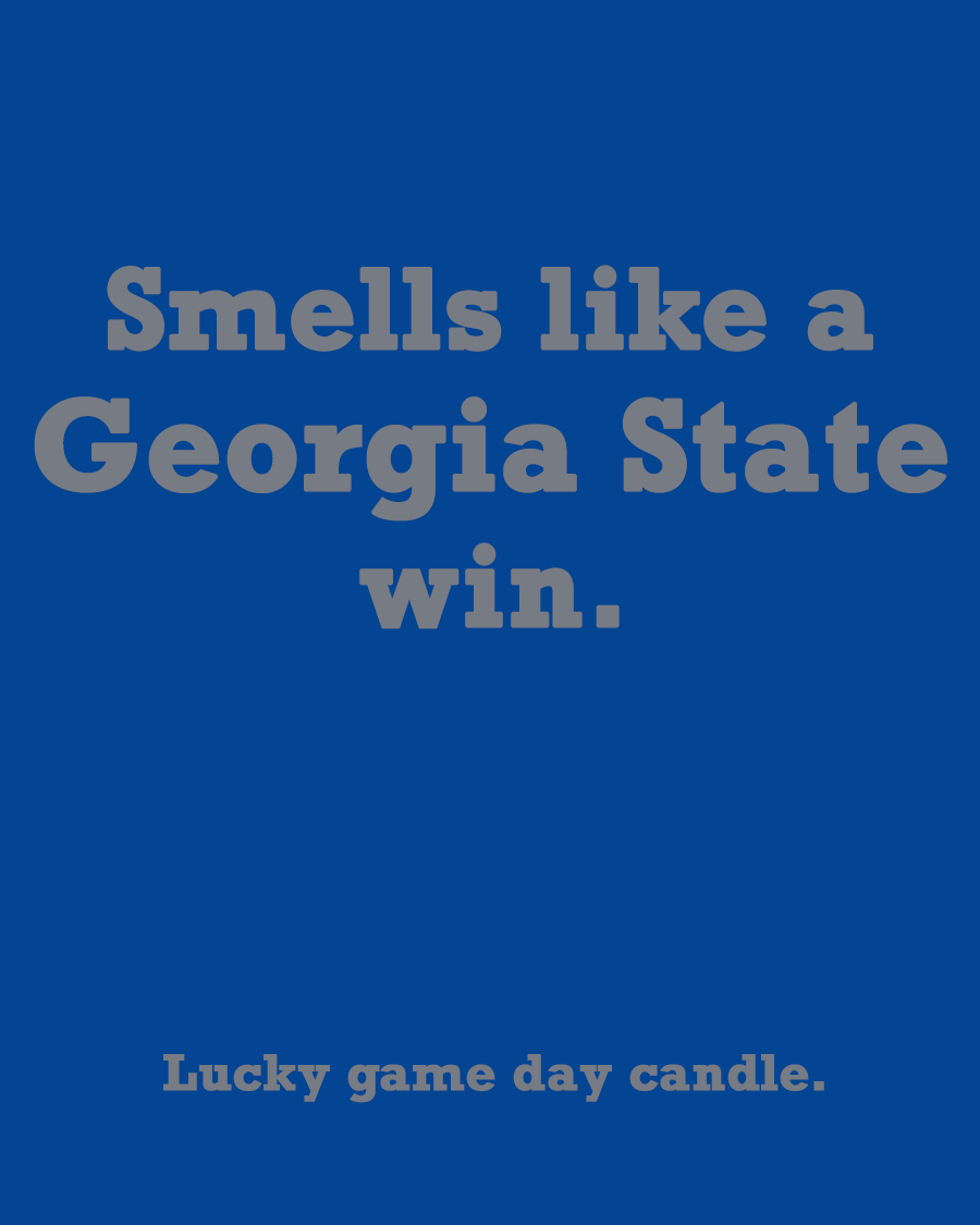 Georgia State - "Smells like a Georgia State win" scented candle (13.75 oz)