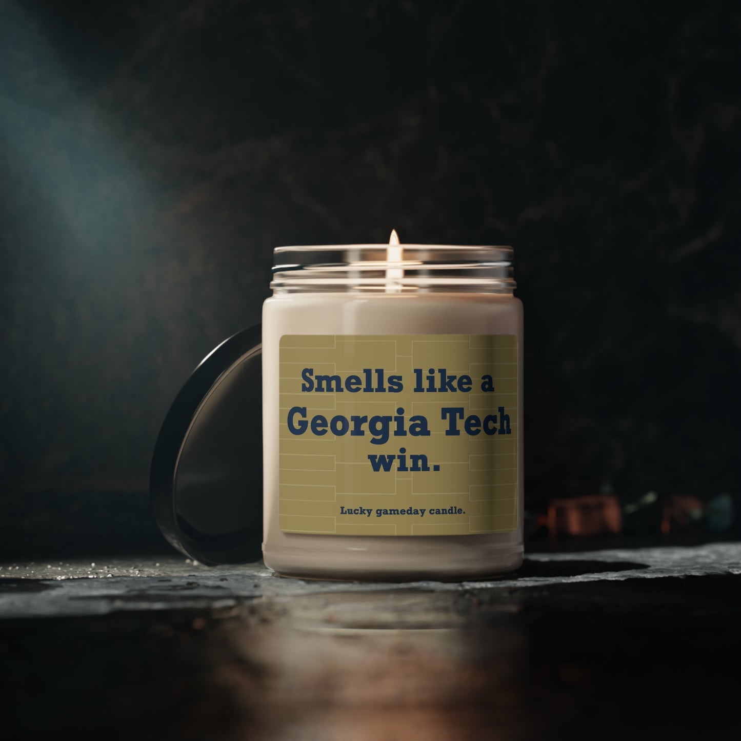 Georgia Tech Basketball - "Smells like a Georgia Tech win" scented candle (9 oz)