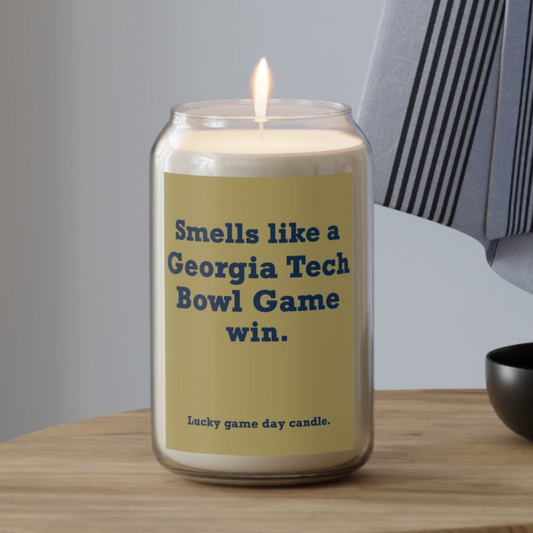 Georgia Tech Bowl Game - "Smells like a Georgia Tech Bowl Game win" scented candle (13.75 oz)