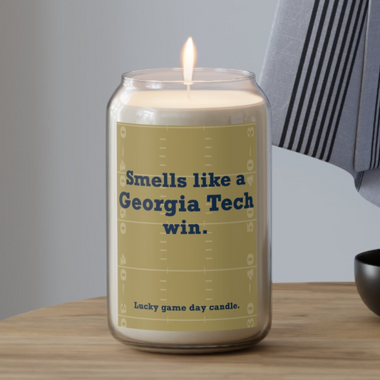 Georgia Tech Football - "Smells like a Georgia Tech win" scented candle (13.75 oz)