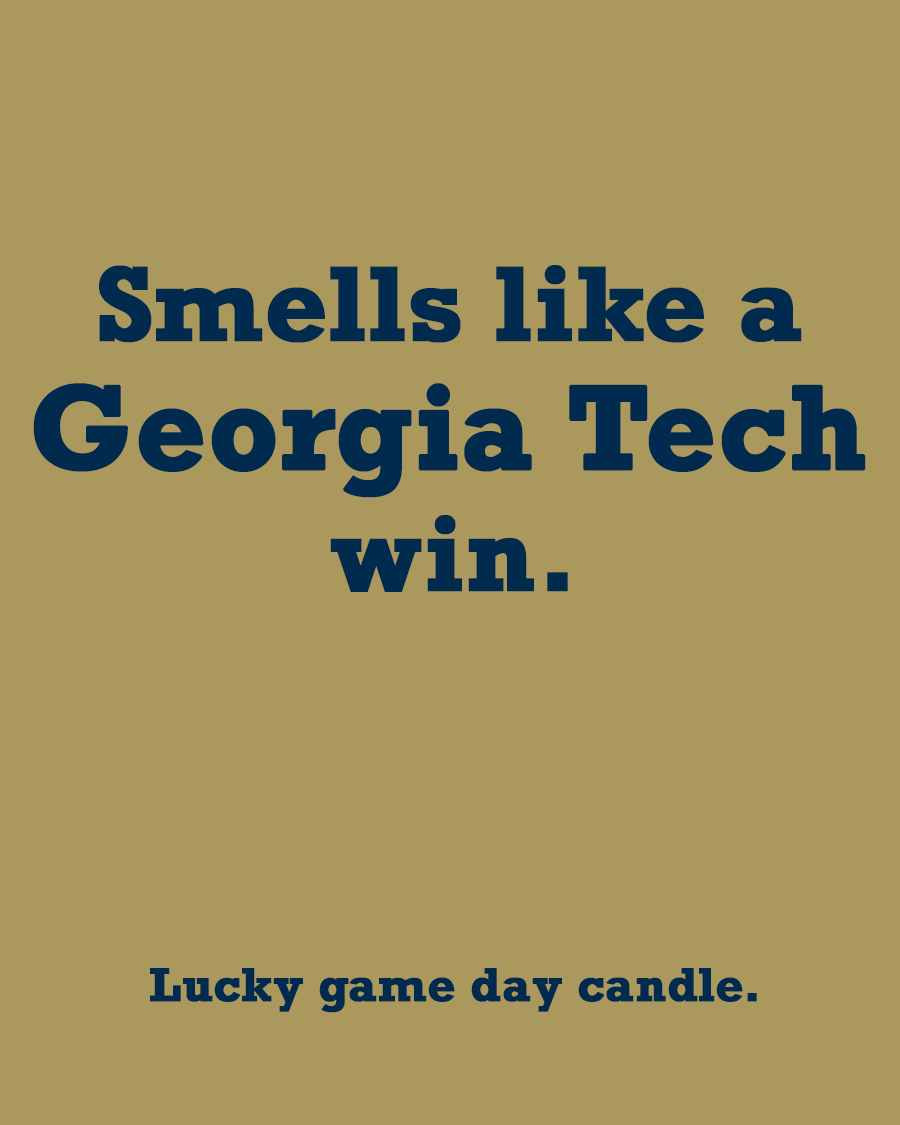 Georgia Tech - "Smells like a Georgia Tech win" scented candle (13.75 oz)