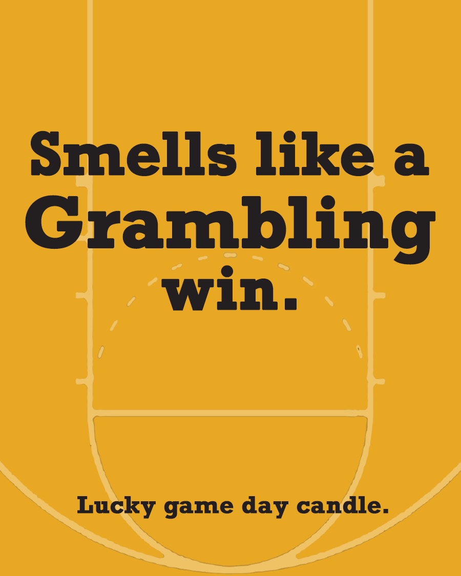 Grambling Basketball - "Smells like a Grambling win" scented candle (13.75 oz)