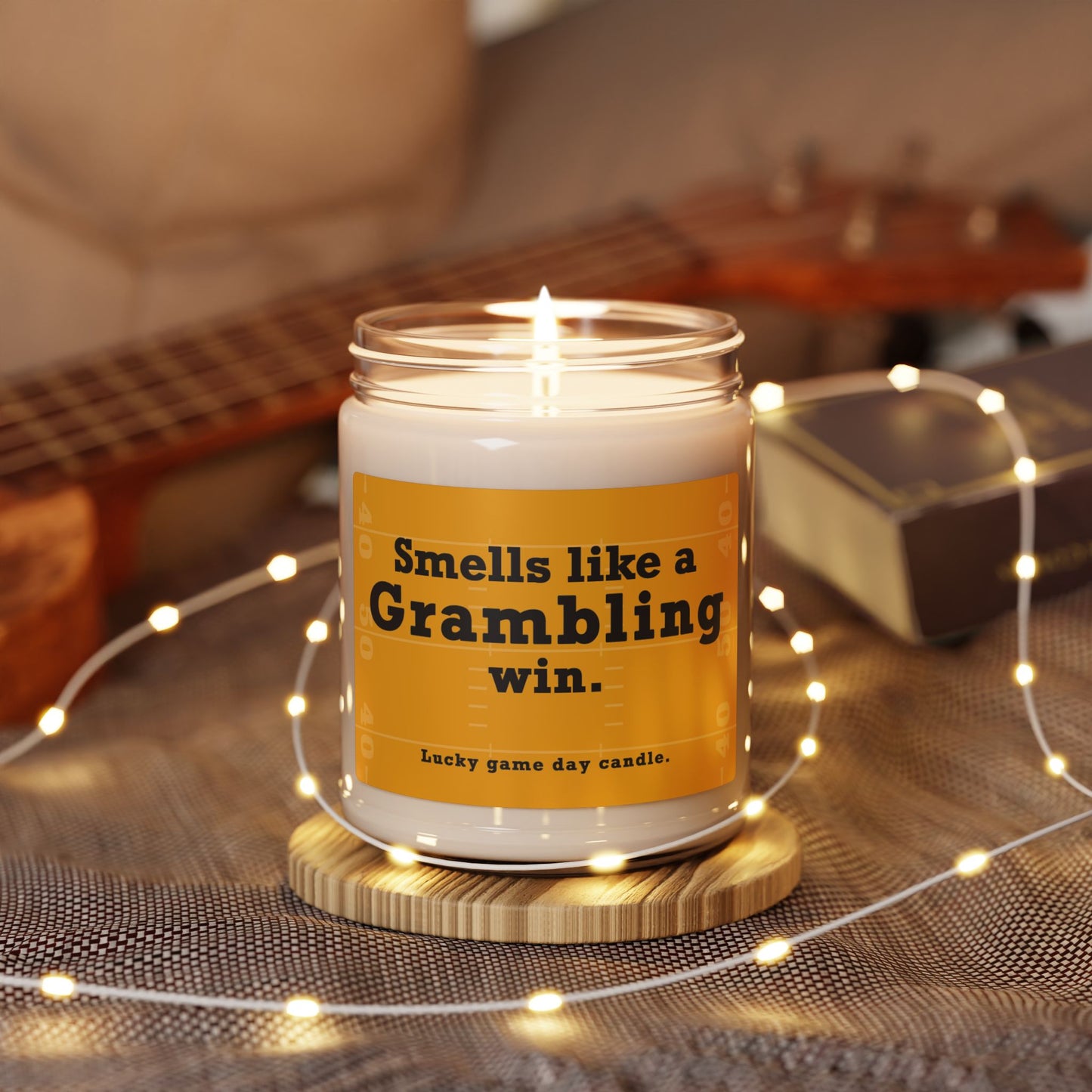 Grambling Football - "Smells like a Grambling win" scented candle (9 oz)