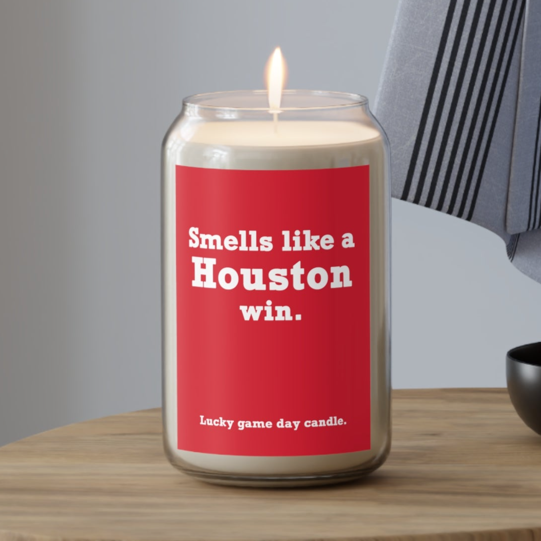 Houston - "Smells like a Houston win" scented candle (13.75 oz)