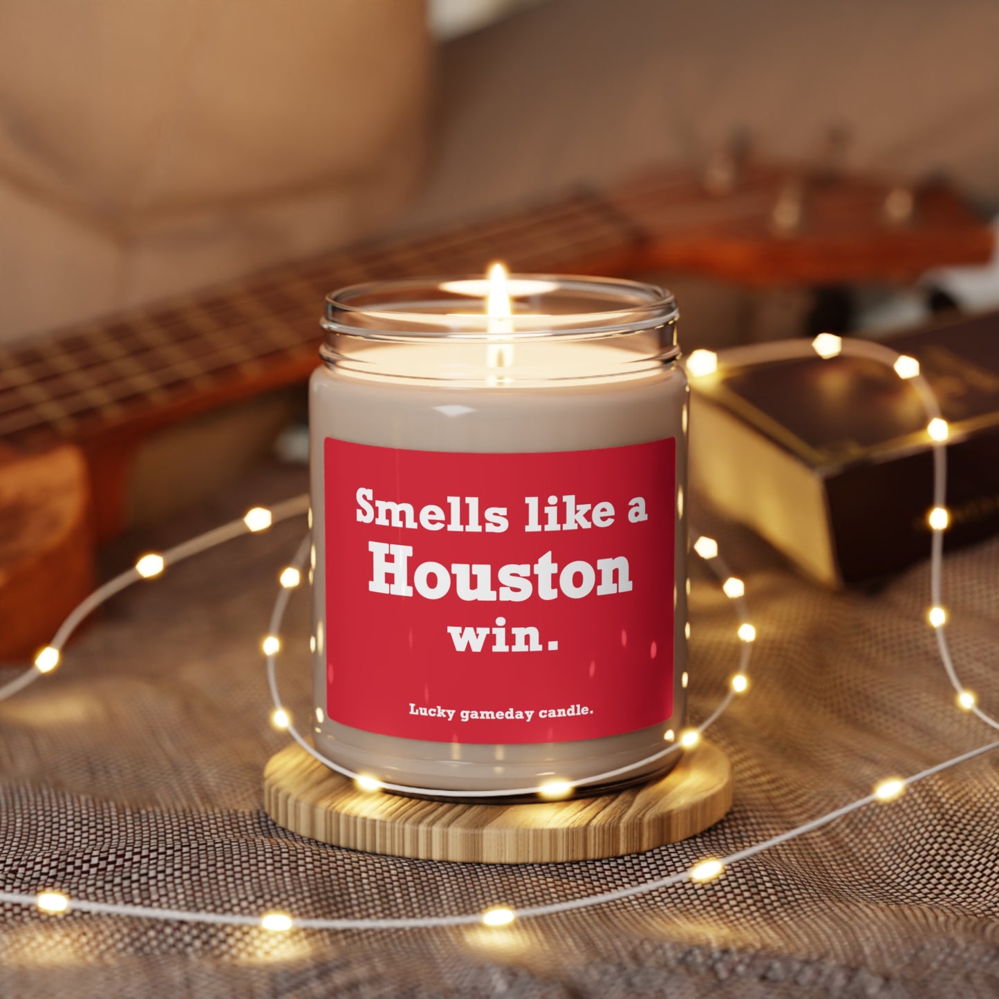 Houston - "Smells like a Houston win" scented candle (9 oz)