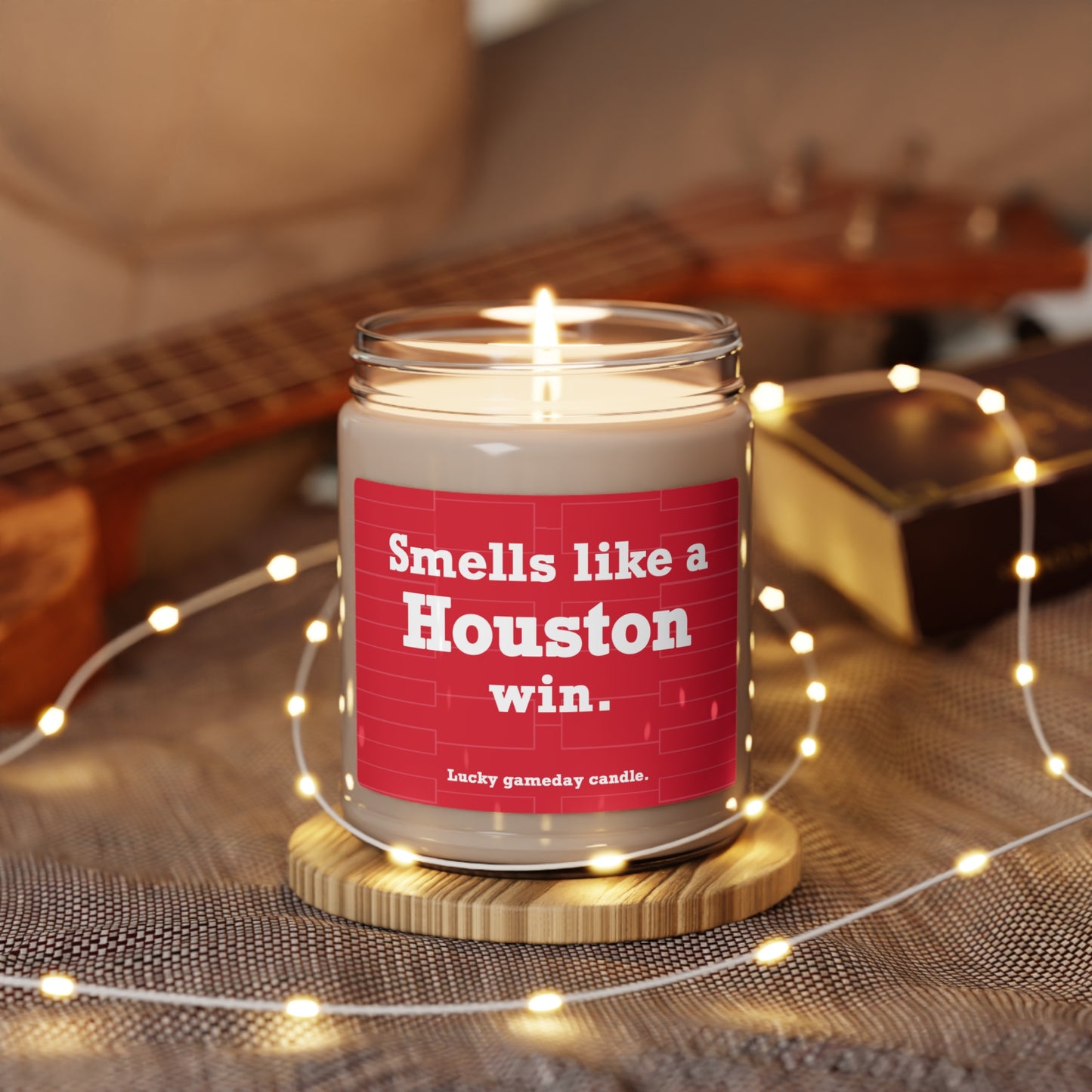 Houston Basketball - "Smells like a Houston win" scented candle (9 oz)