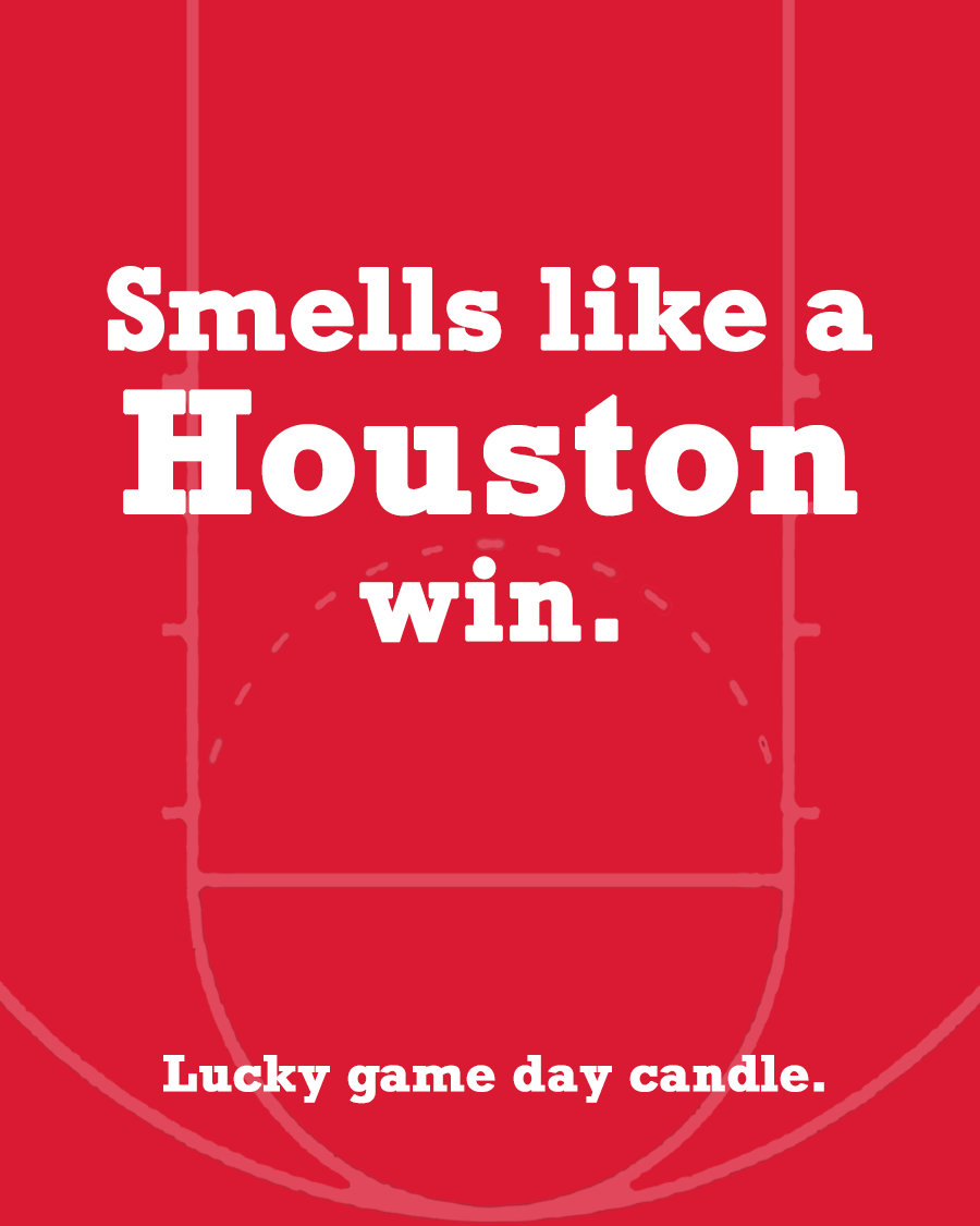 Houston Basketball - "Smells like a Houston win" scented candle (13.75 oz)