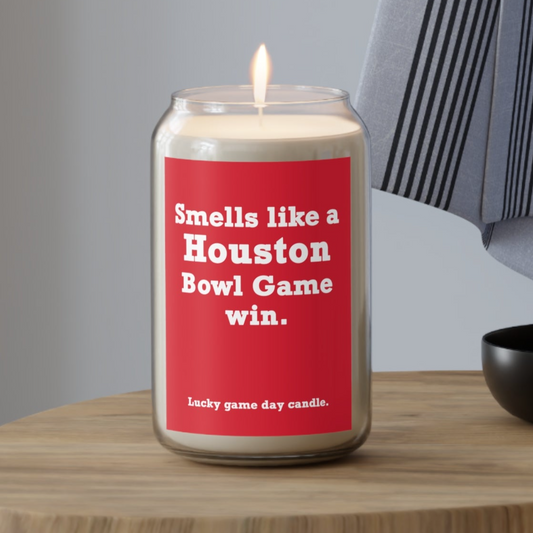 Houston Bowl Game - "Smells like a Houston Bowl Game win" scented candle (13.75 oz)