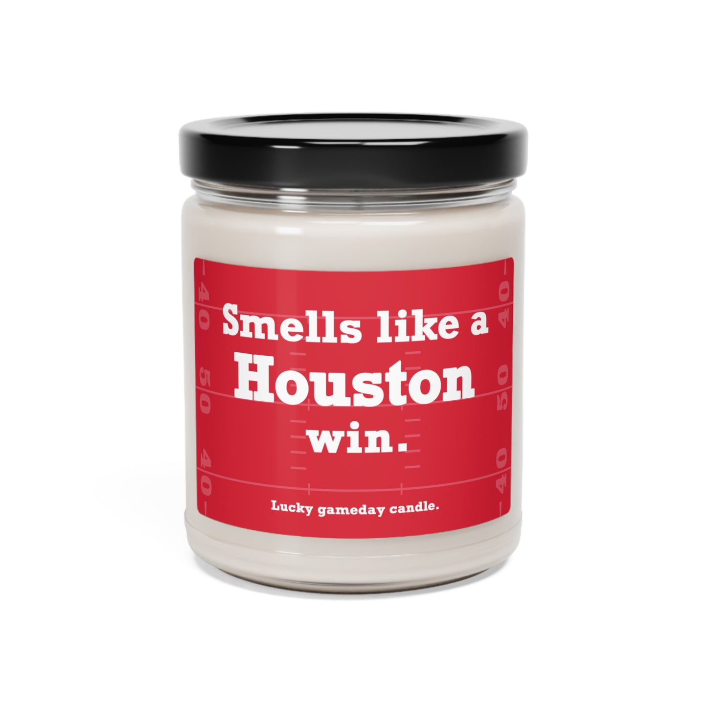 Houston Football - "Smells like a Houston win" scented candle (9 oz)