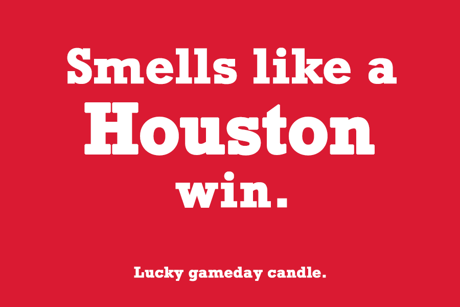 Houston - "Smells like a Houston win" scented candle (9 oz)