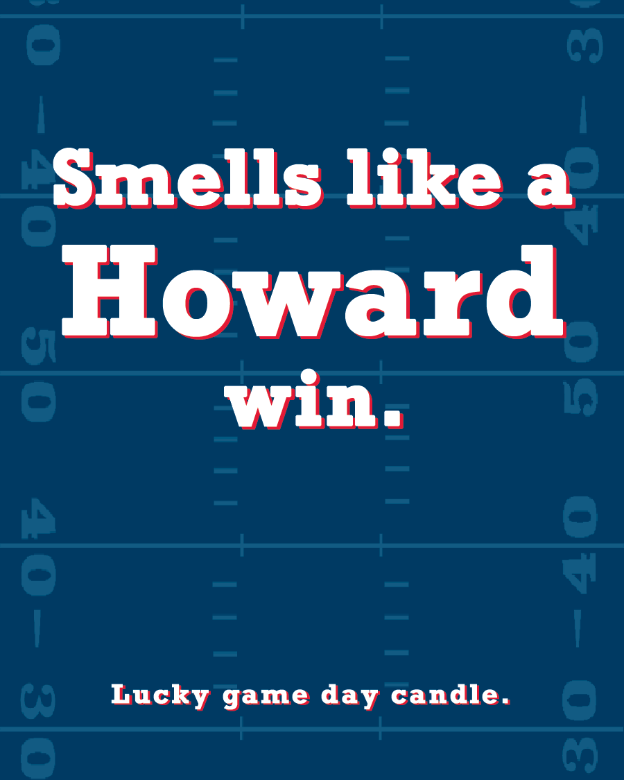 Howard Football - Smells Like a Howard Win (13.75 oz) scented candle