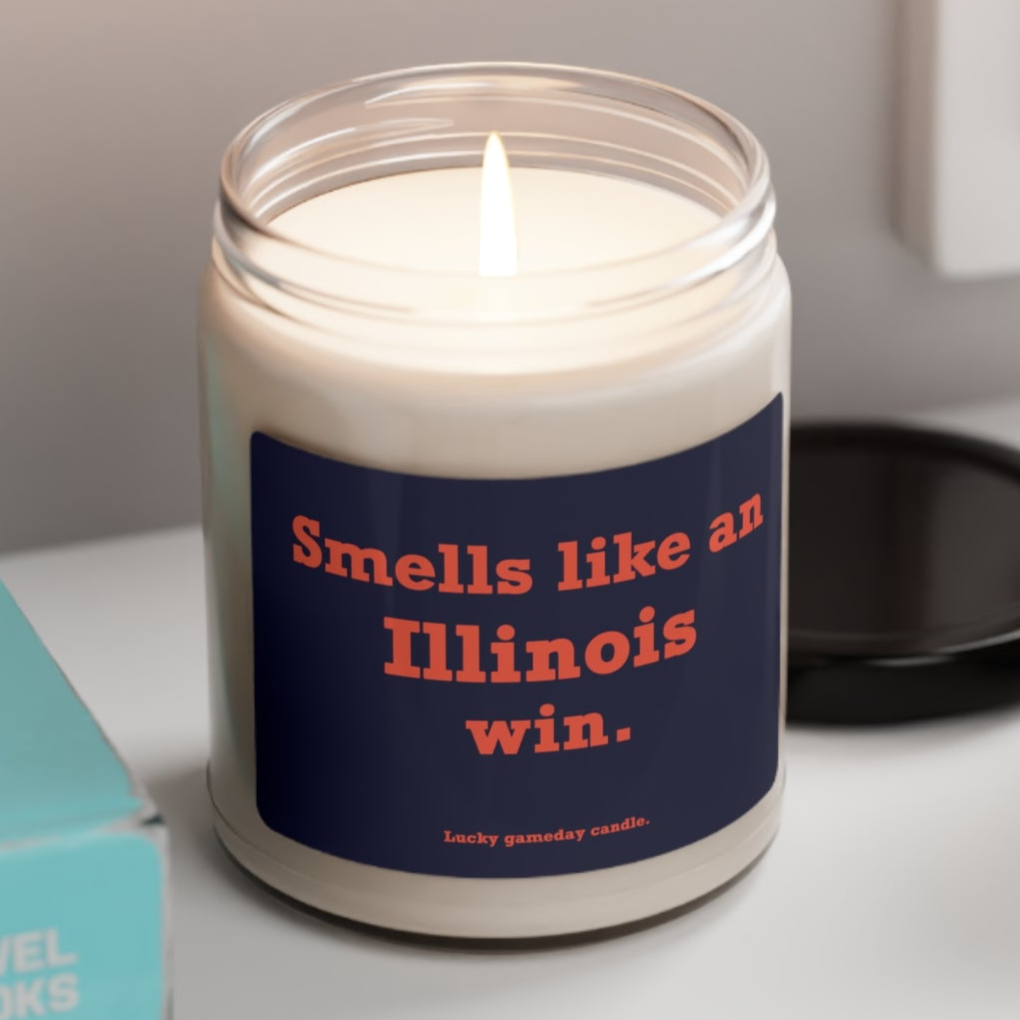 Illinois - "Smells Like an Illinois Win" scented candle (9 oz)