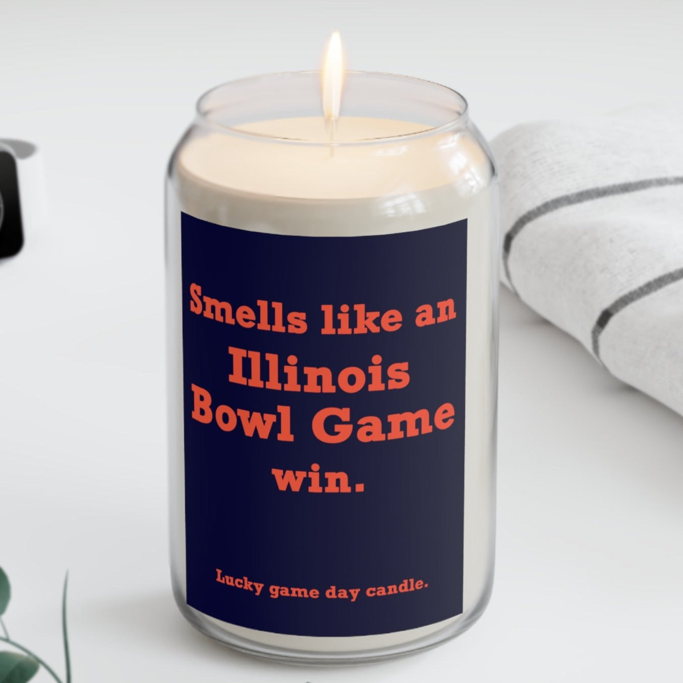 Illinois - "Smells like an Illinois Bowl Game win" scented candle (13.75)