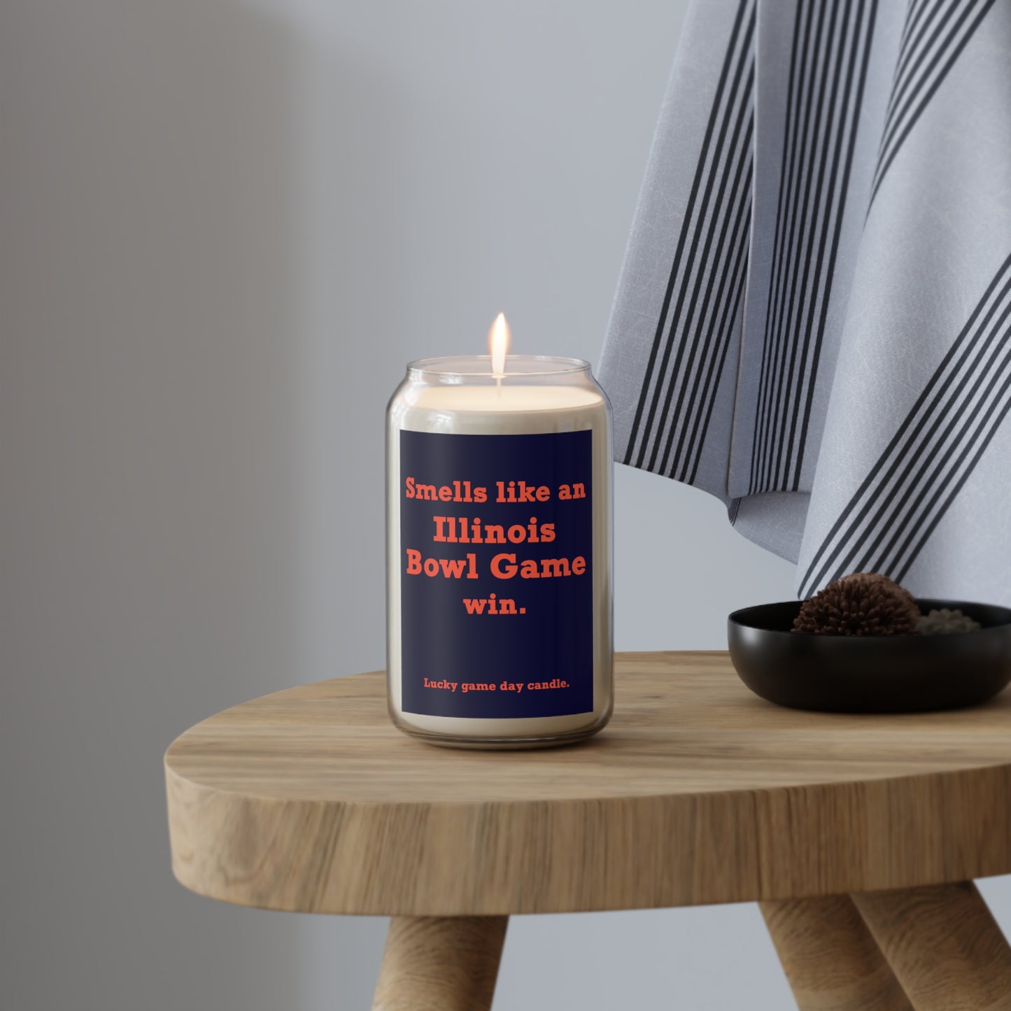 Illinois - "Smells like an Illinois Bowl Game win" scented candle (13.75)