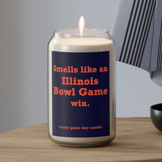 Illinois - "Smells like an Illinois Bowl Game win" scented candle (13.75)