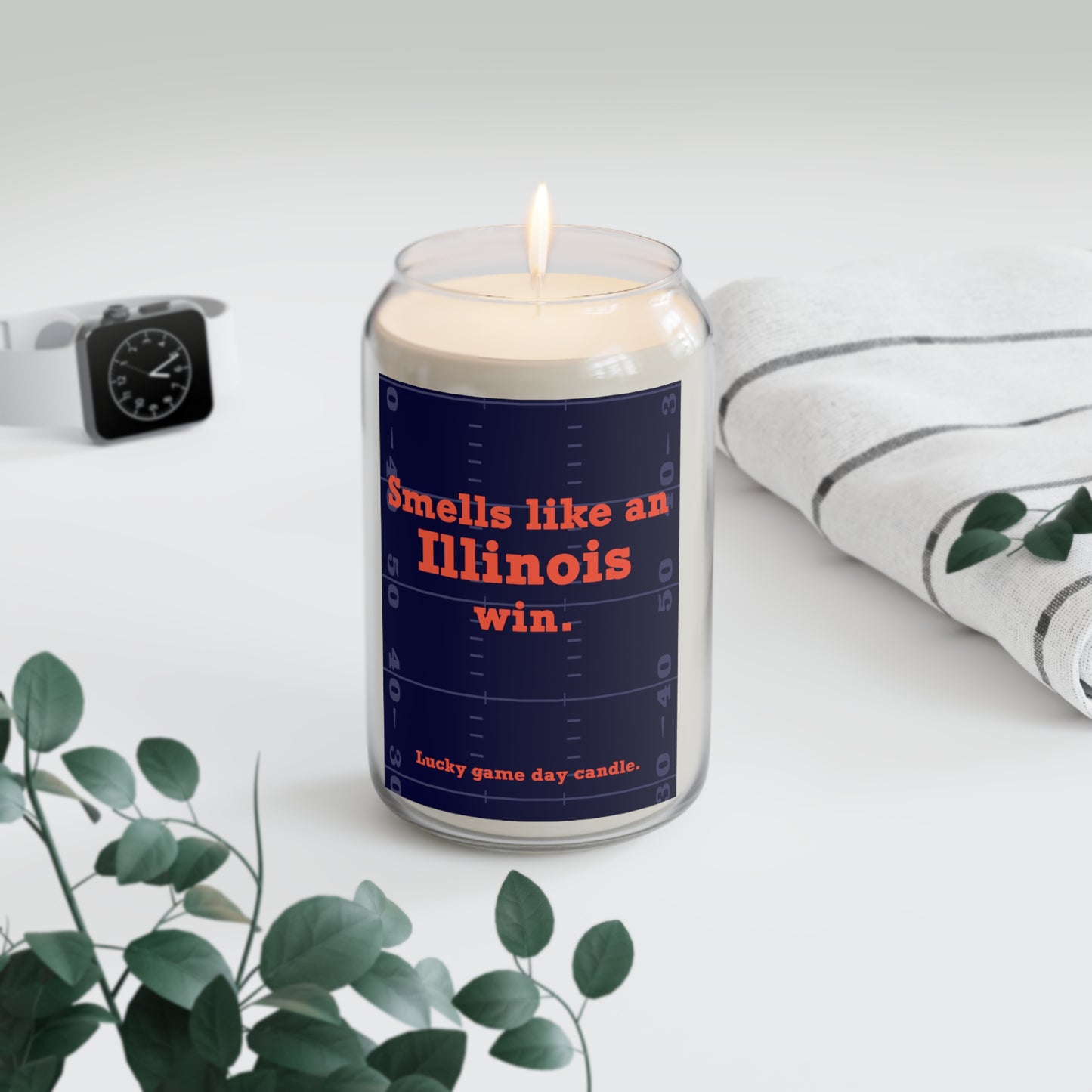 Illinois Football - "Smells like an Illinois win" scented candle (13.75)