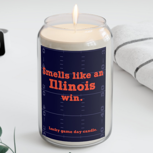 Illinois Football - "Smells like an Illinois win" scented candle (13.75)