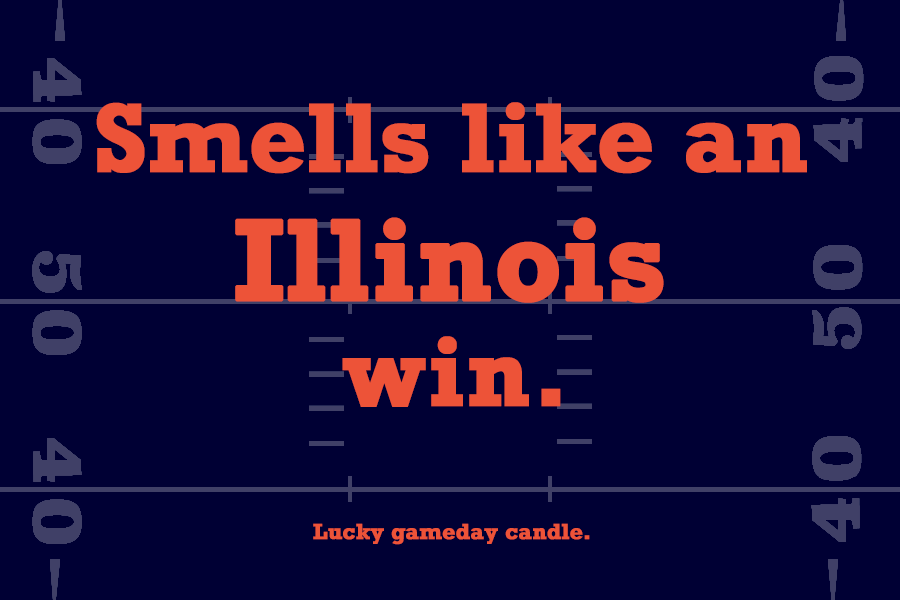 Illinois Football - "Smells Like an Illinois Win" scented candle (9 oz)