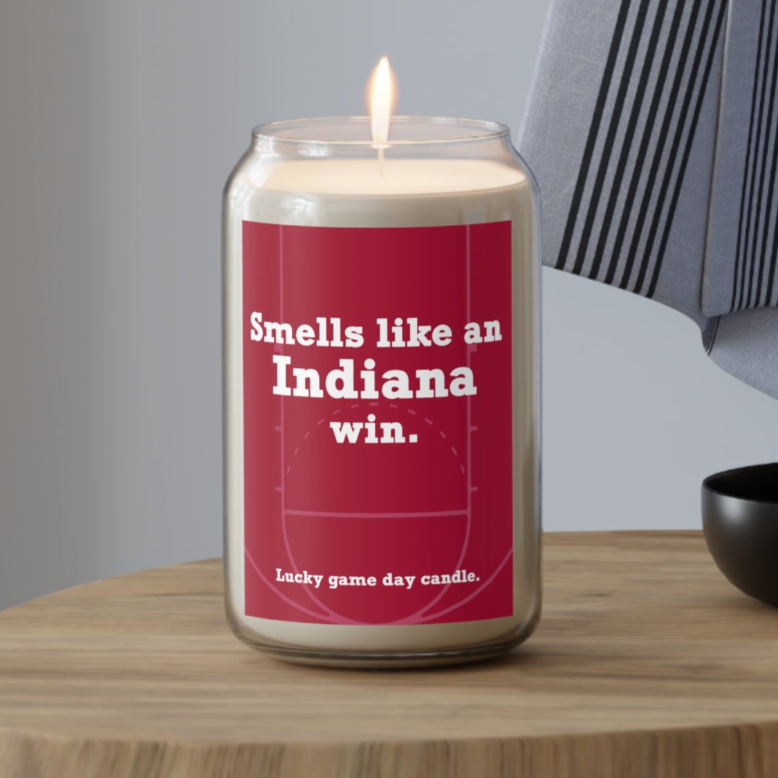 Indiana Basketball - "Smells like an Indiana win" scented candle (13.75 oz)