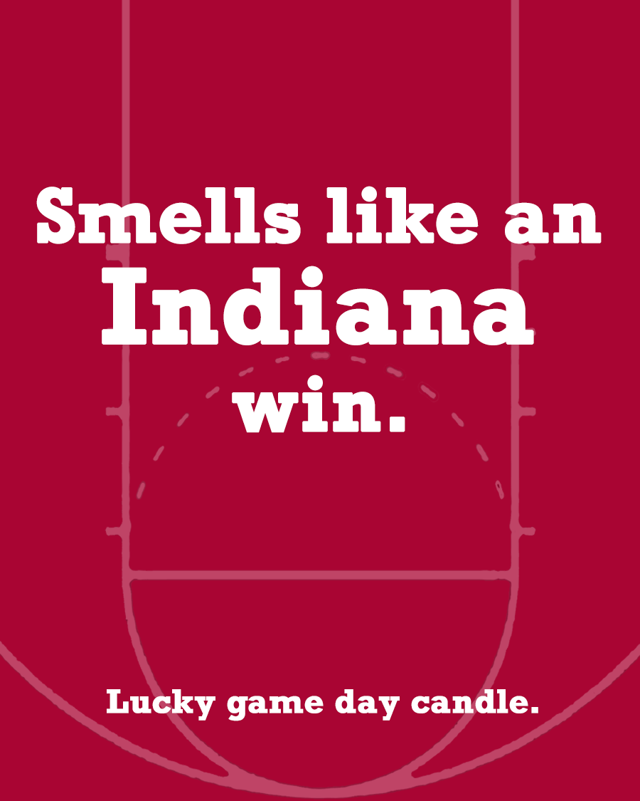 Indiana Basketball - "Smells like an Indiana win" scented candle (13.75 oz)