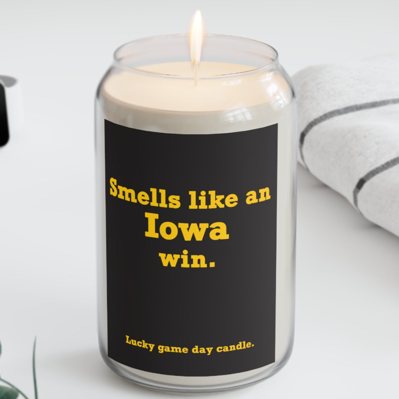 Iowa - "Smells Like an Iowa Win" scented candle (13.75 oz)