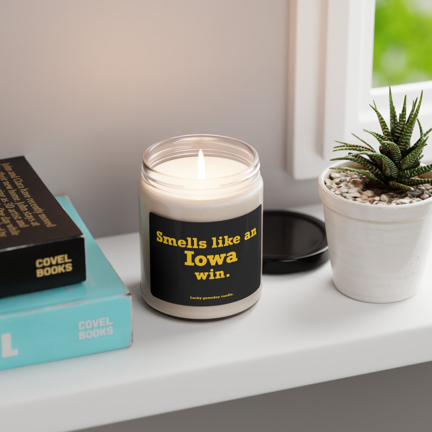 Iowa - "Smells like an Iowa win" scented candle (9 oz)