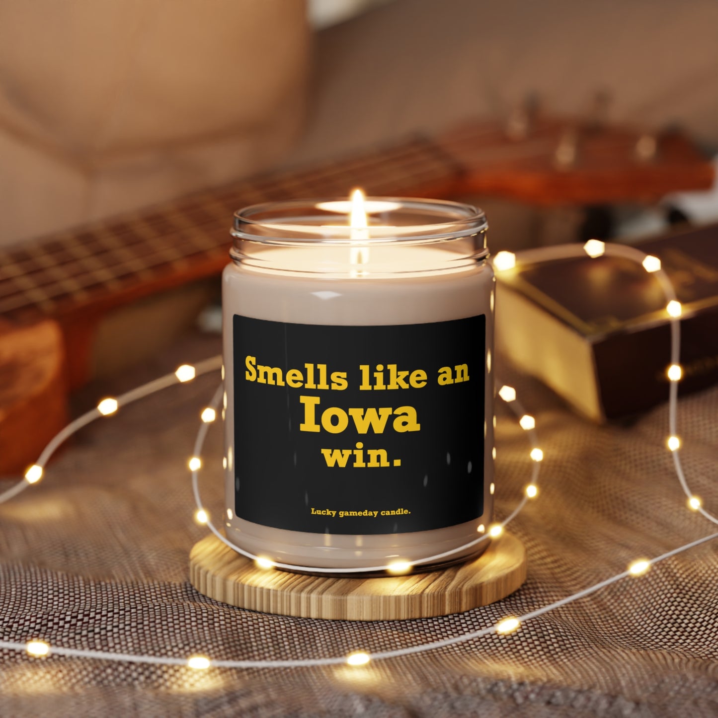 Iowa - "Smells like an Iowa win" scented candle (9 oz)