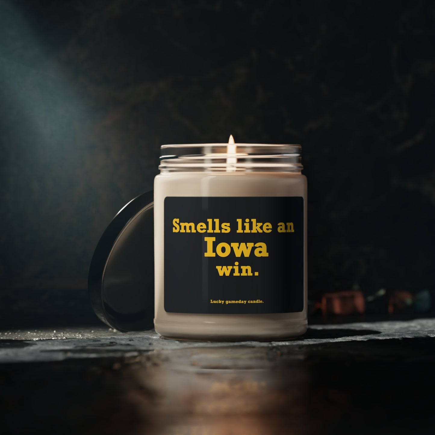 Iowa - "Smells like an Iowa win" scented candle (9 oz)