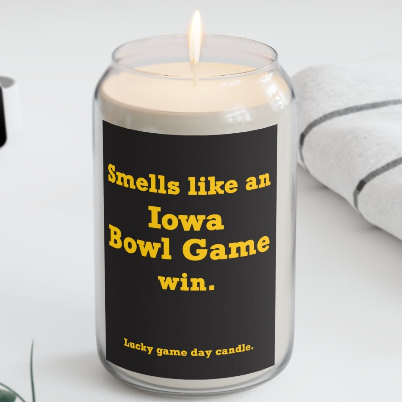 Iowa Bowl Game- "Smells Like an Iowa Bowl Game Win" scented candle (13.75 oz)