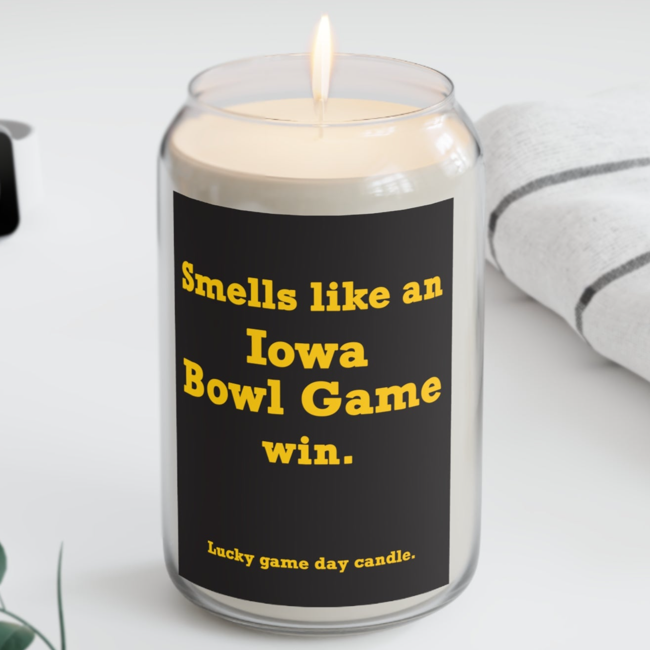 Iowa Bowl Game- "Smells Like an Iowa Bowl Game Win" scented candle (13.75 oz)