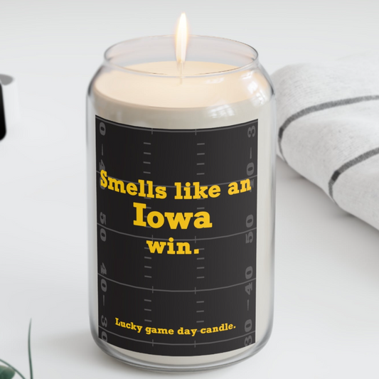 Iowa Football - "Smells Like an Iowa Win" scented candle (13.75 oz)