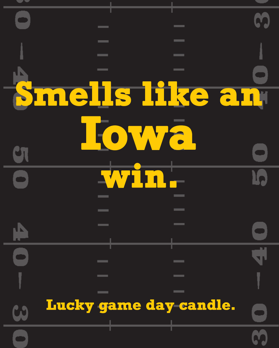 Iowa Football - "Smells Like an Iowa Win" scented candle (13.75 oz)