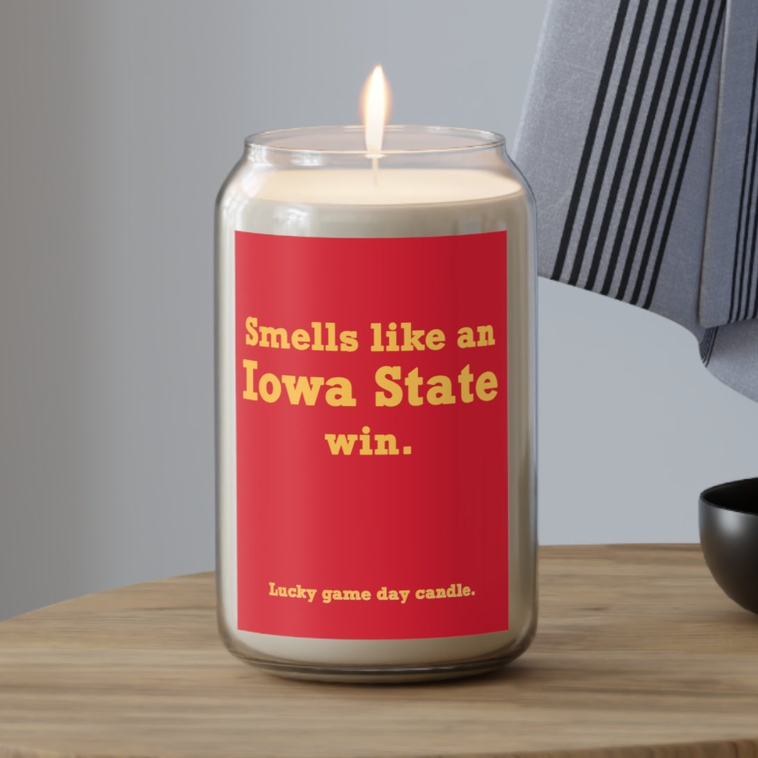 Iowa State - "Smells like an Iowa State win" scented candle (13.75 oz)