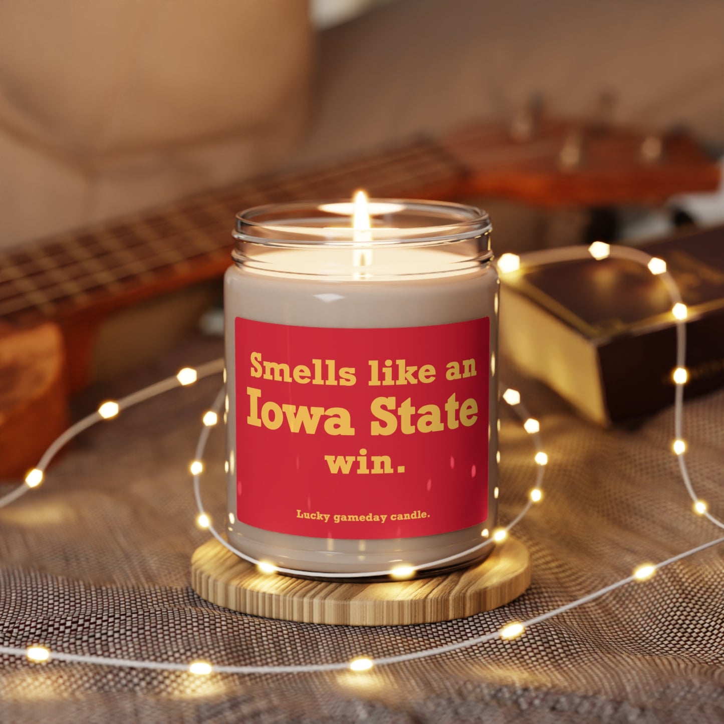 Iowa State - "Smells like an Iowa State win" scented candle (9 oz)