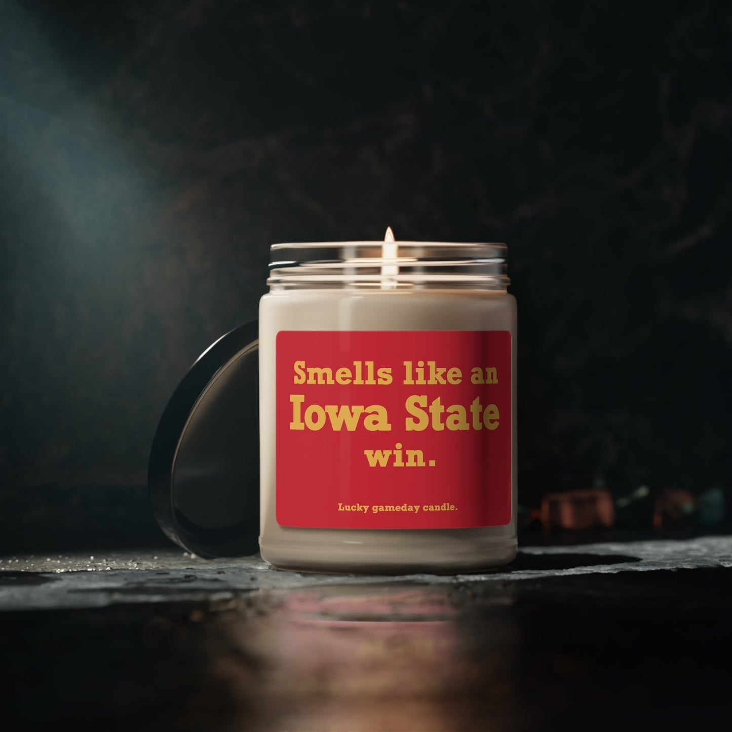 Iowa State - "Smells like an Iowa State win" scented candle (9 oz)